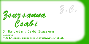 zsuzsanna csabi business card