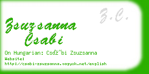 zsuzsanna csabi business card